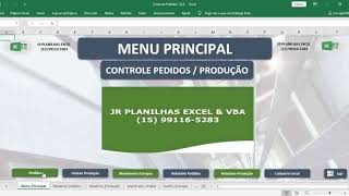 Planilha Controle Pedidos  Controle Produção [upl. by Leibrag489]