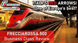 TRENITALIA FRECCIAROSSA 500  Business Class Train Review Rome to Milan [upl. by Frechette]