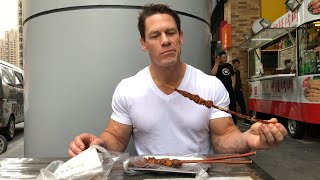 John Cena in China Fine dining from mobile food carts [upl. by Oemor792]